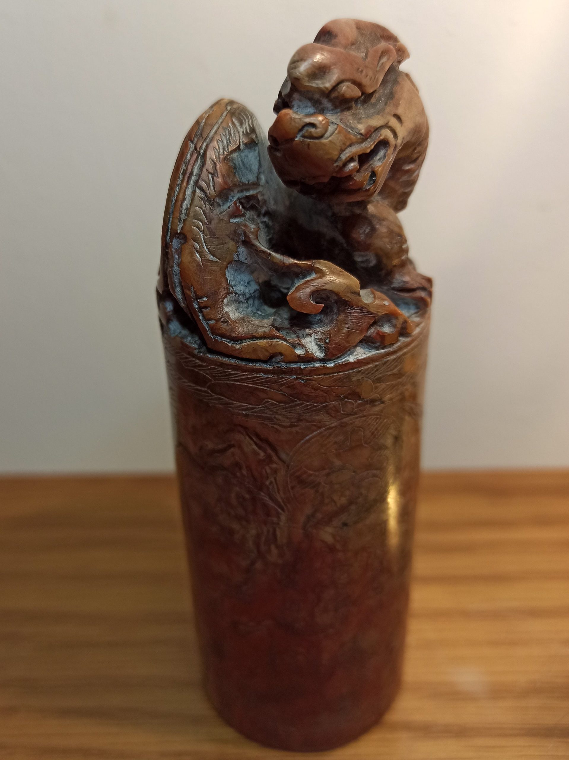 Chinese Water Dragon Seal. Boxed. Good Condition. - Image 2