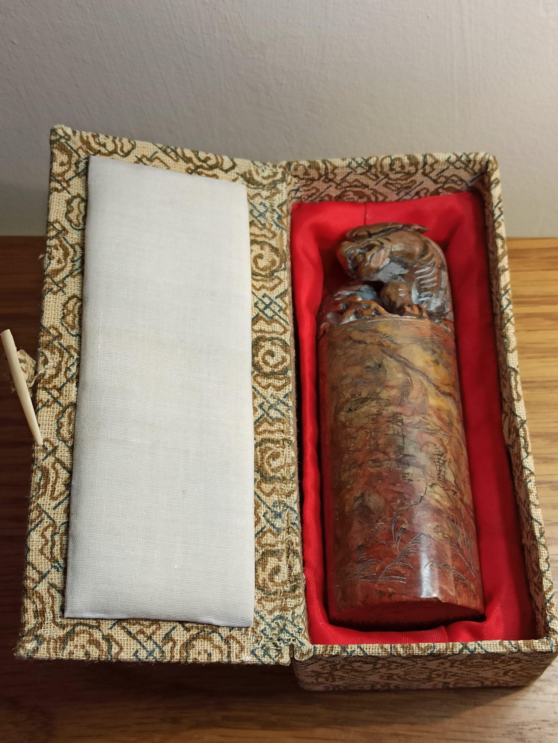 Chinese Water Dragon Seal. Boxed. Good Condition. - Image 6
