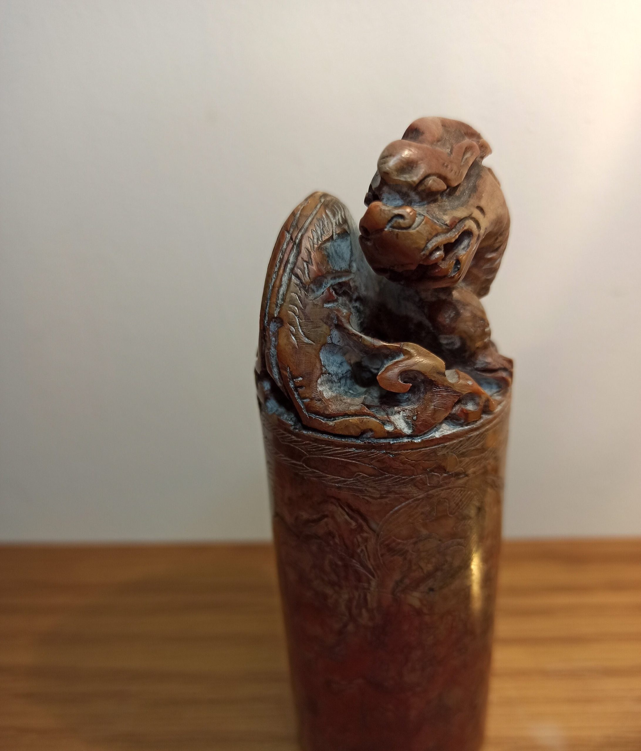 Chinese Water Dragon Seal. Boxed. Good Condition.