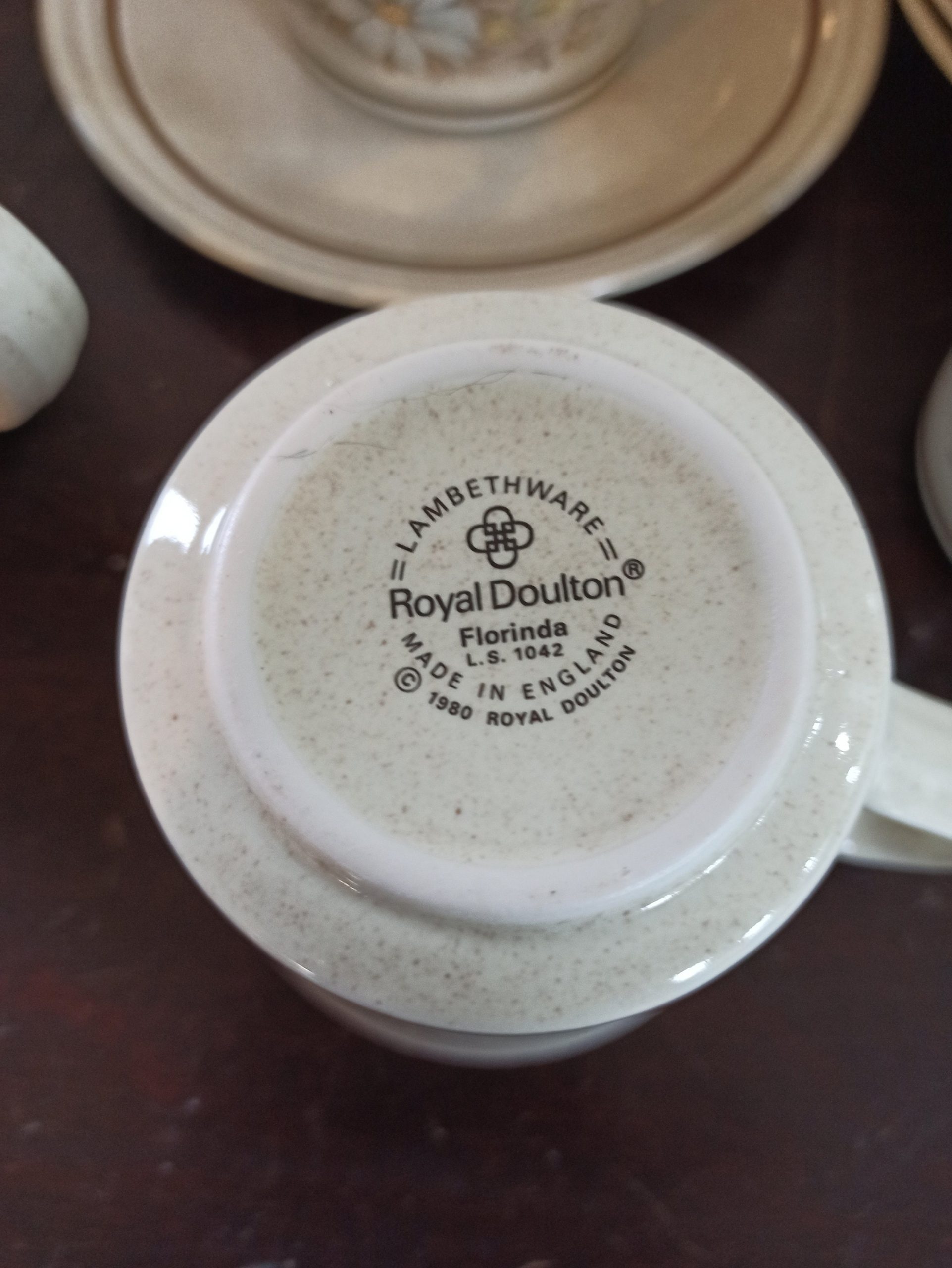Retro Royal Doulton Tea Set. Lambethware. Florinda. Excellent Condition. 1977-1980 - Image 3