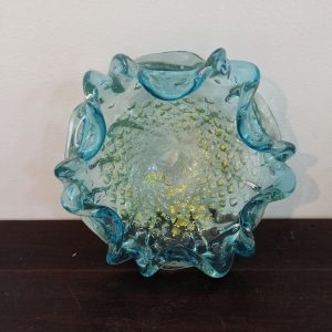 Vintage Decorative Glass Dish / Bowl. Very Good Condition. Quite Heavy.