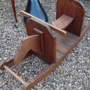 Vintage Handmade Rocking Horse - c1950s - Wooden construction. Good Condition