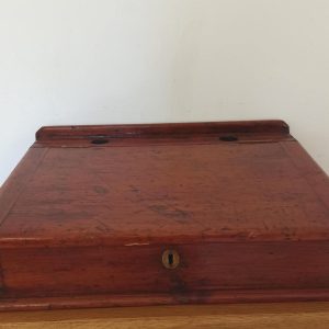 Wooden Antique Writing Slope. Good Condition. Made around the late 1800s to early 1900s.