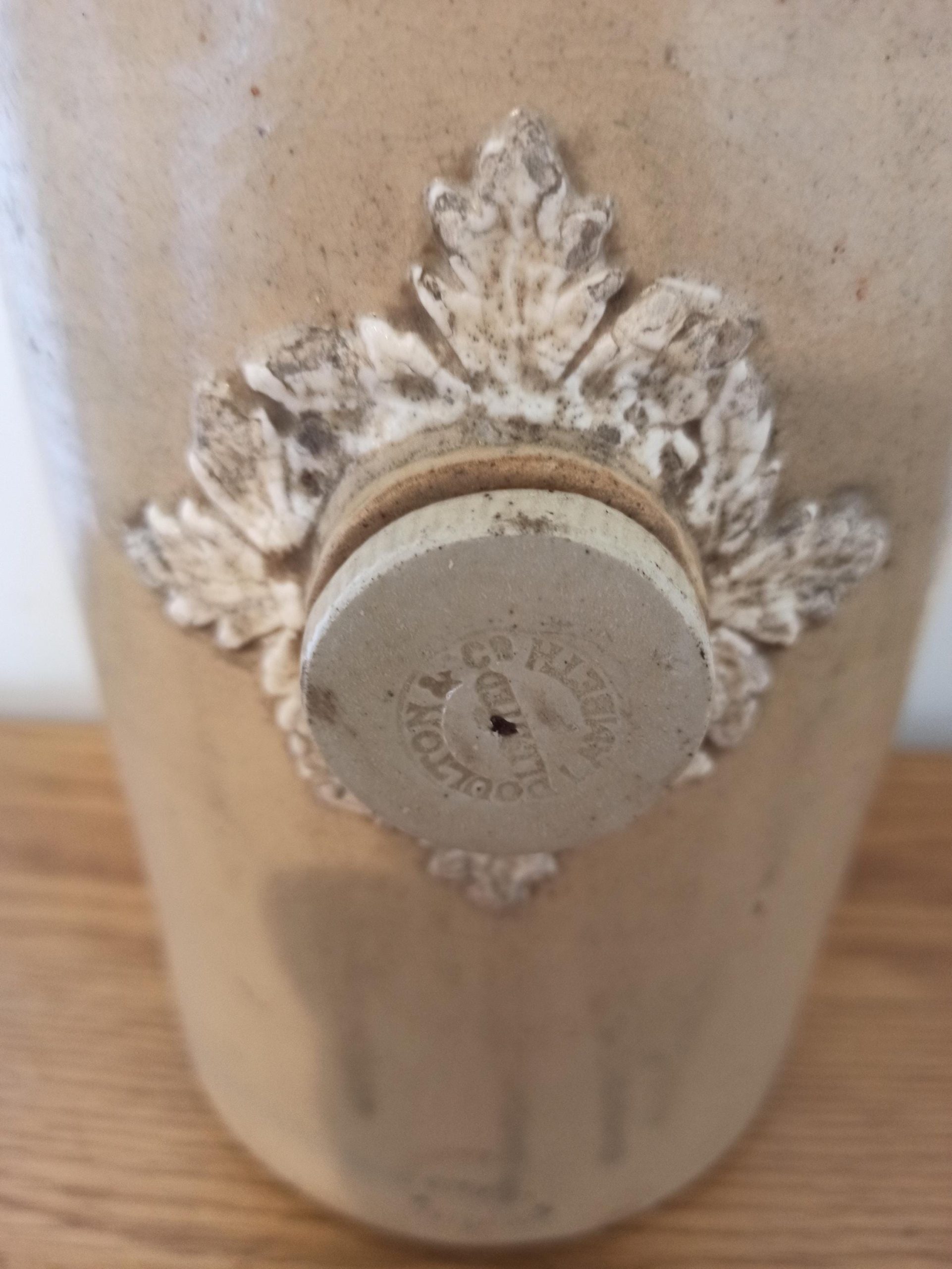 Antique Stoneware Hot Water Bottle. - Image 5