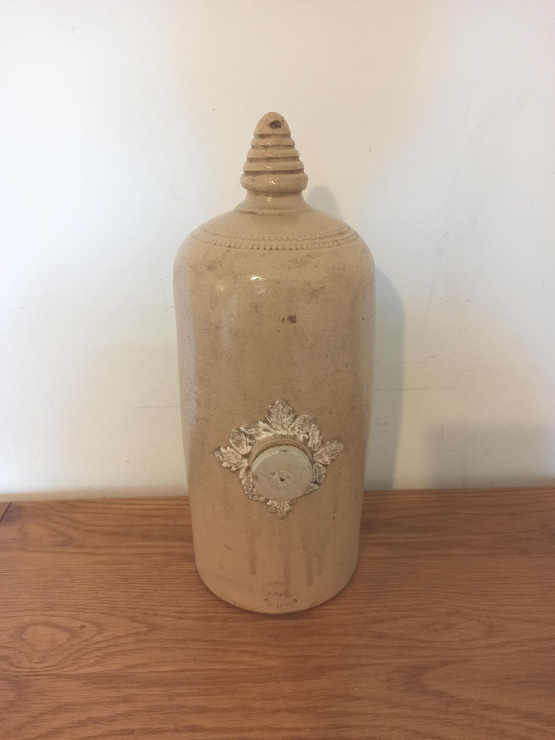 Antique Stoneware Hot Water Bottle.