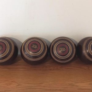 Vintage Championship Lawn Bowls. Set of 4. Good Condition.
