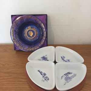 Royal Memorabilia. Ringtons Queen Elizabeth ll UK Dish. Ringtons Dipping Quarter Dishes.