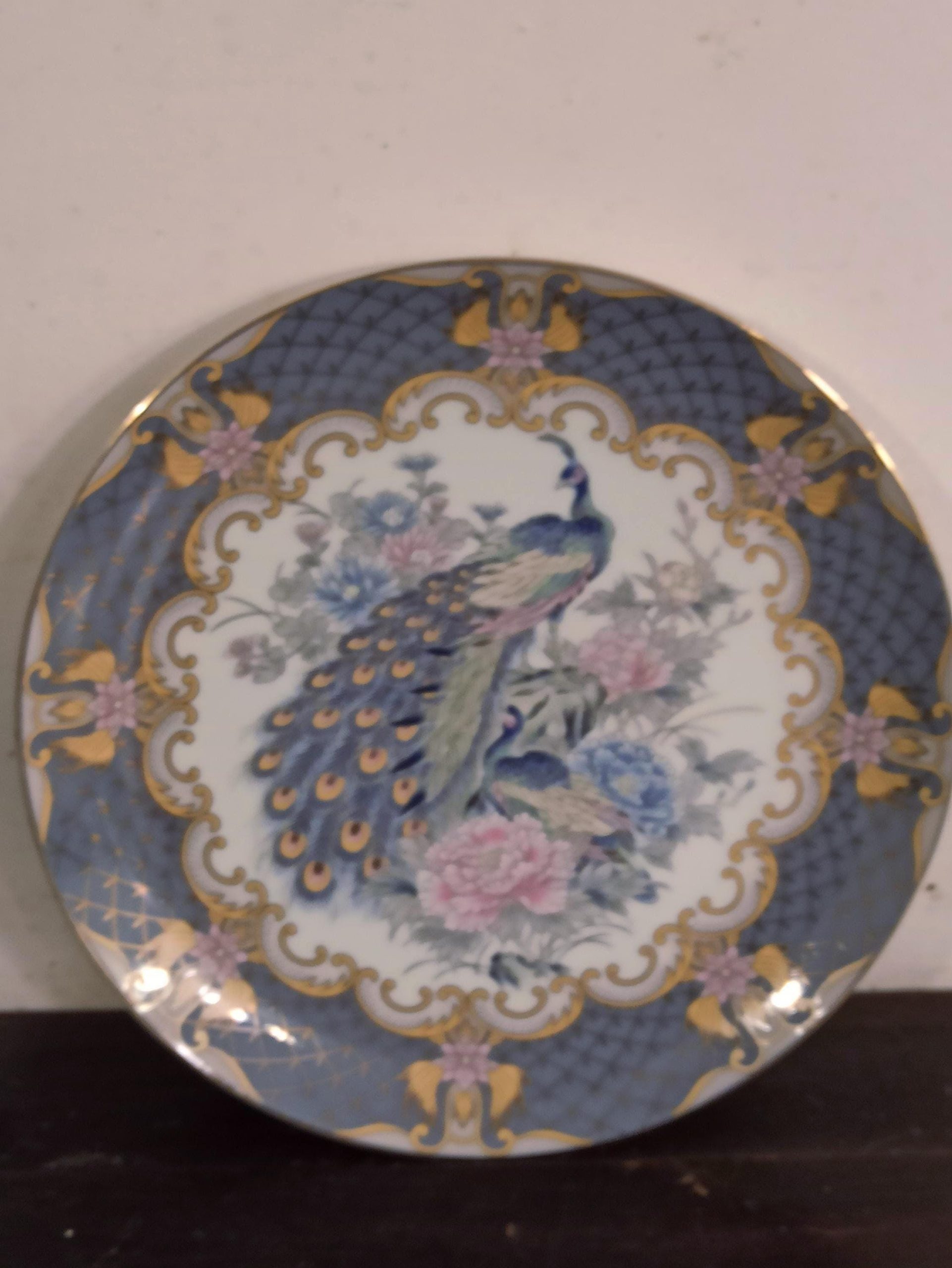 Peacock Display / Cabinet Plate. Vintage. Very Good Condition. - Image 2