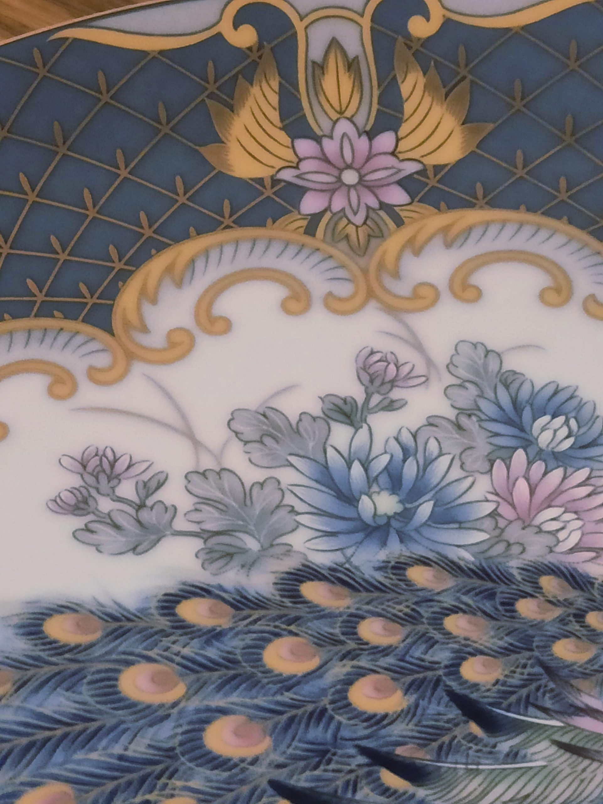 Peacock Display / Cabinet Plate. Vintage. Very Good Condition. - Image 10
