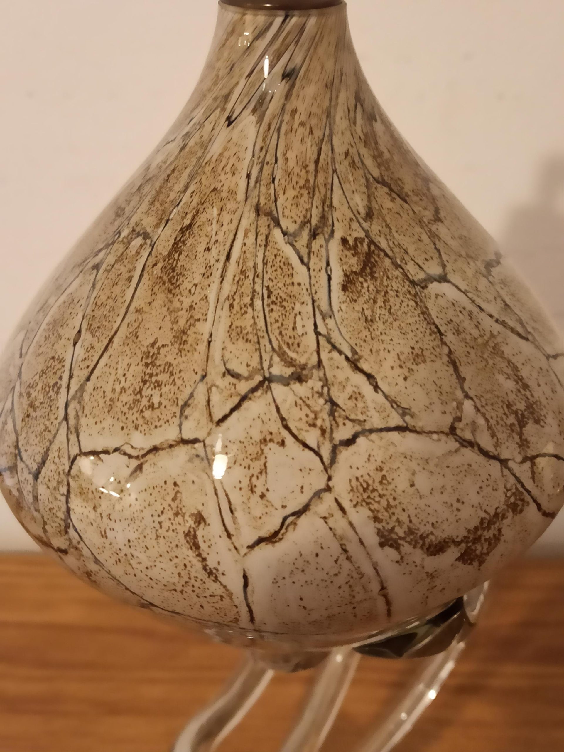 Murano Glass Oil Lamp. Very Good Condition. - Image 7