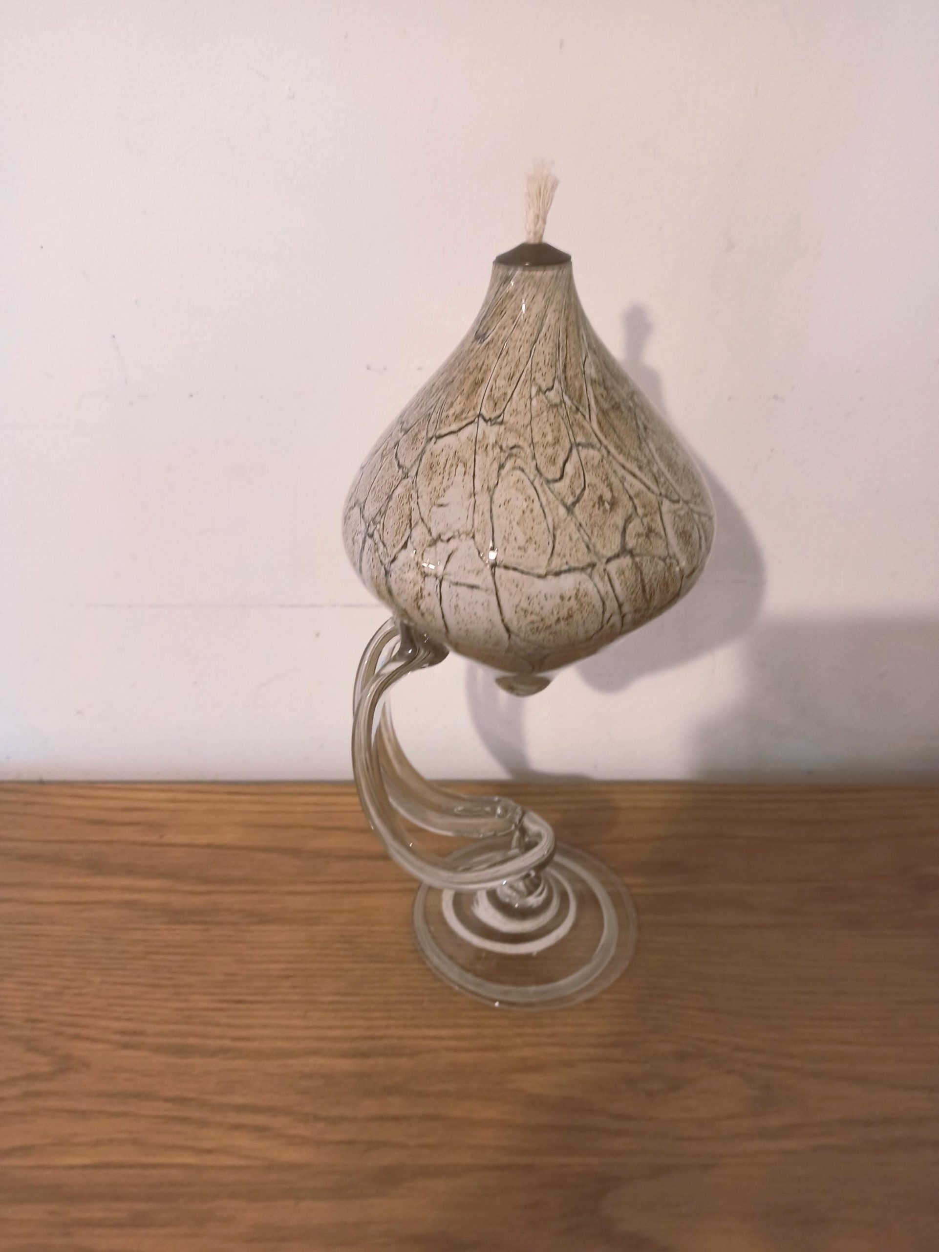 Murano Glass Oil Lamp. Very Good Condition. - Image 2