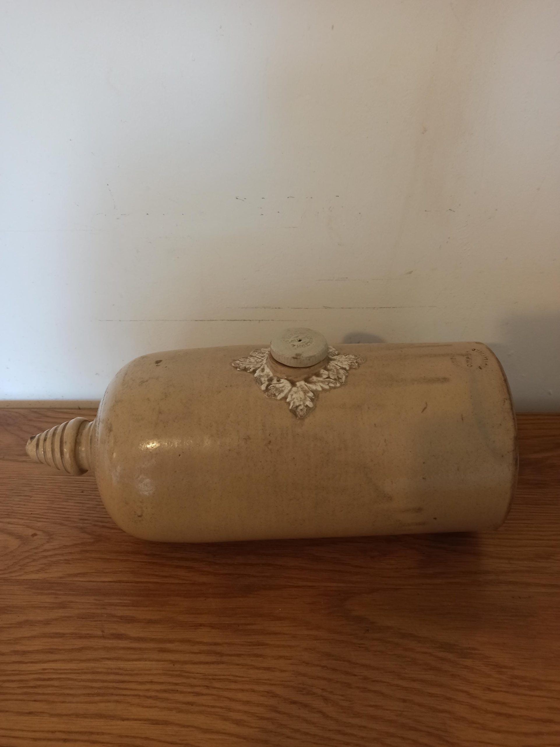 Antique Stoneware Hot Water Bottle. - Image 6