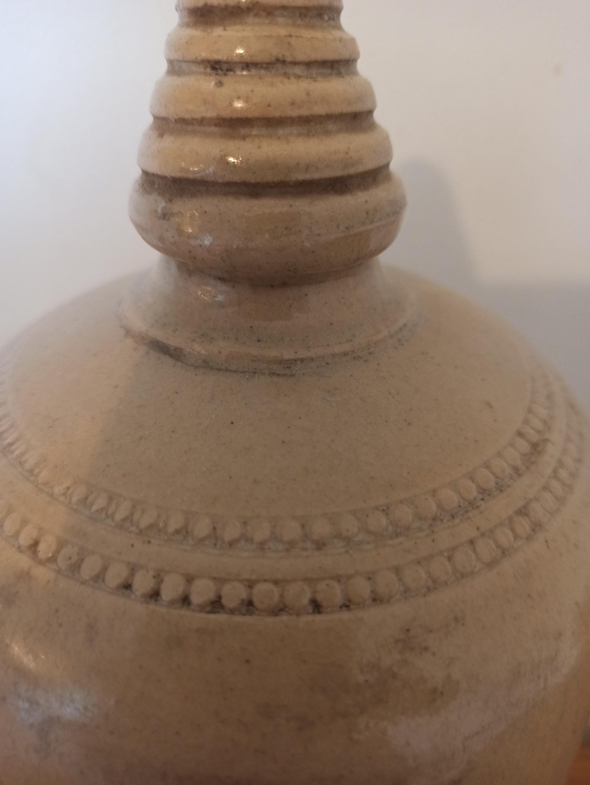 Antique Stoneware Hot Water Bottle. - Image 3
