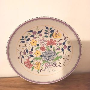 Vintage Poole Pottery Large Charger. 33cm wide. Very Good Condition.