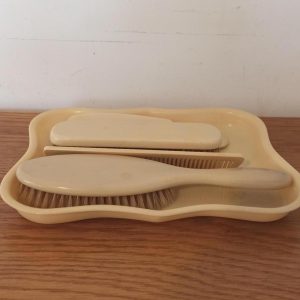 Vintage Vanity Set for Dressing Table. Celluloid 1940's
