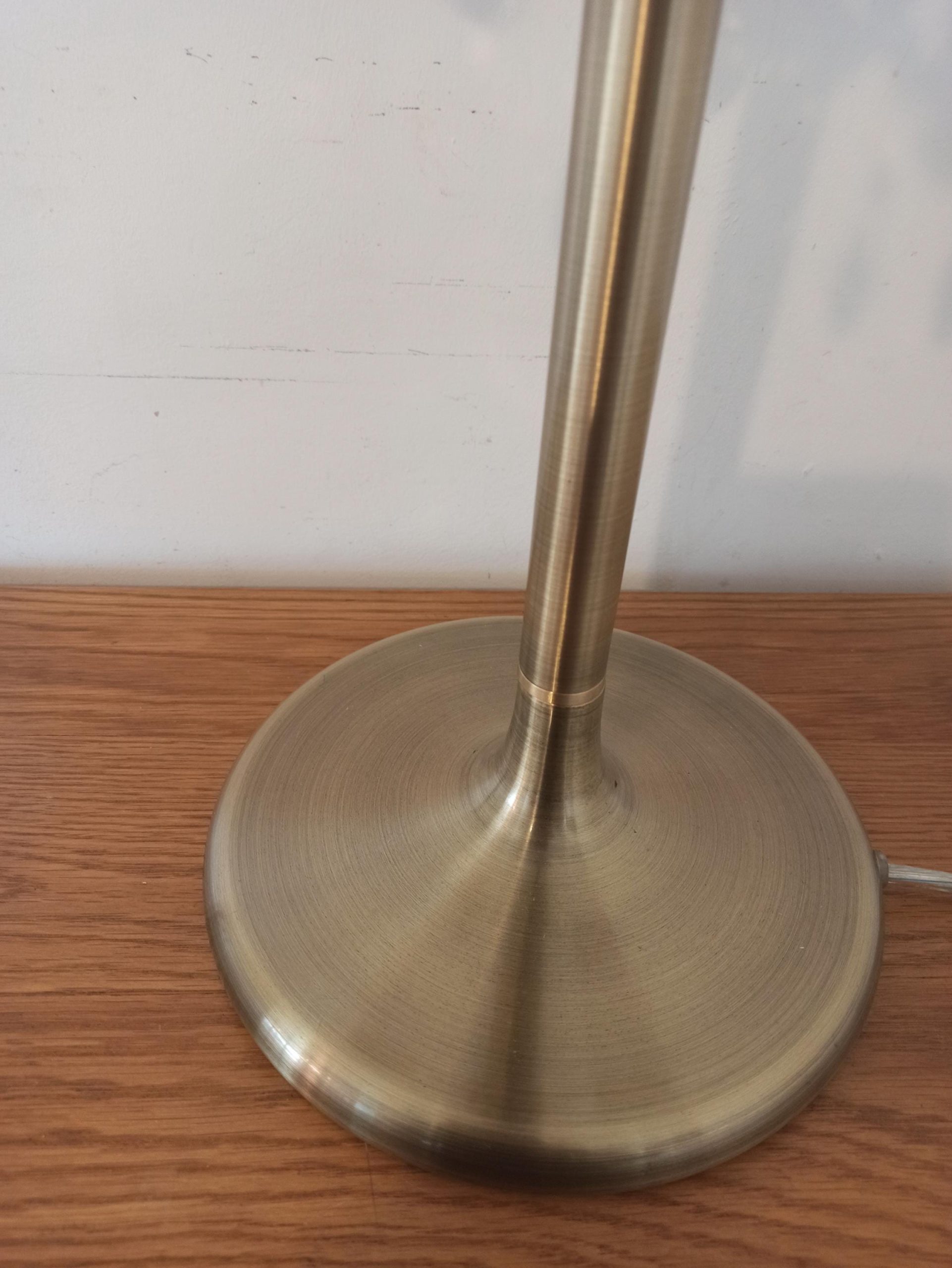 Polished Brass Table Lamp. Chandelier Style. Glass Bead Droplets. - Image 6