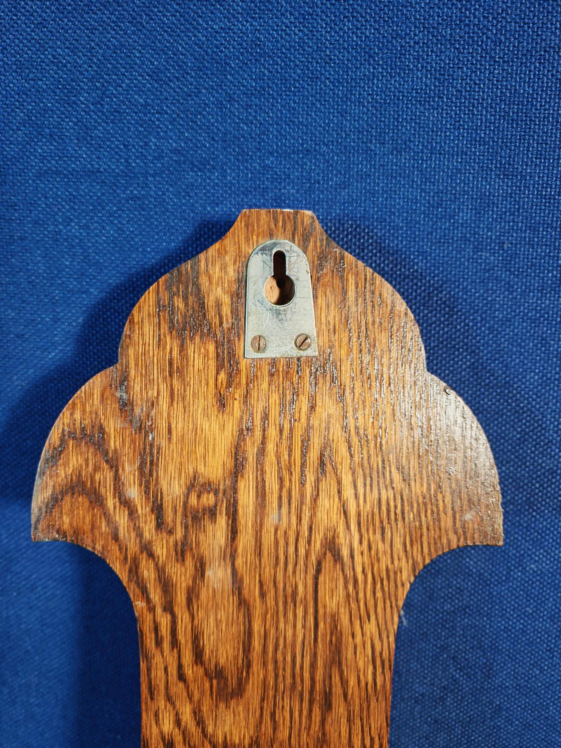 Antique Large Oak Aneroid Wall Barometer, Working. Early-mid 20th Century - Heavy - Very Good Condition - Image 9