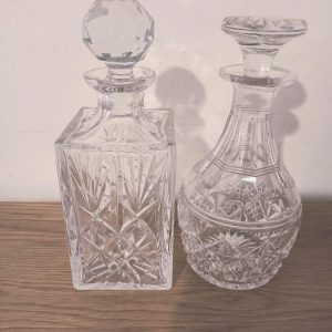 Vintage Lead Crystal Decanters.