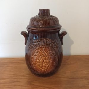 Rumtopf Jar. West Germany. Treacle Glazed.