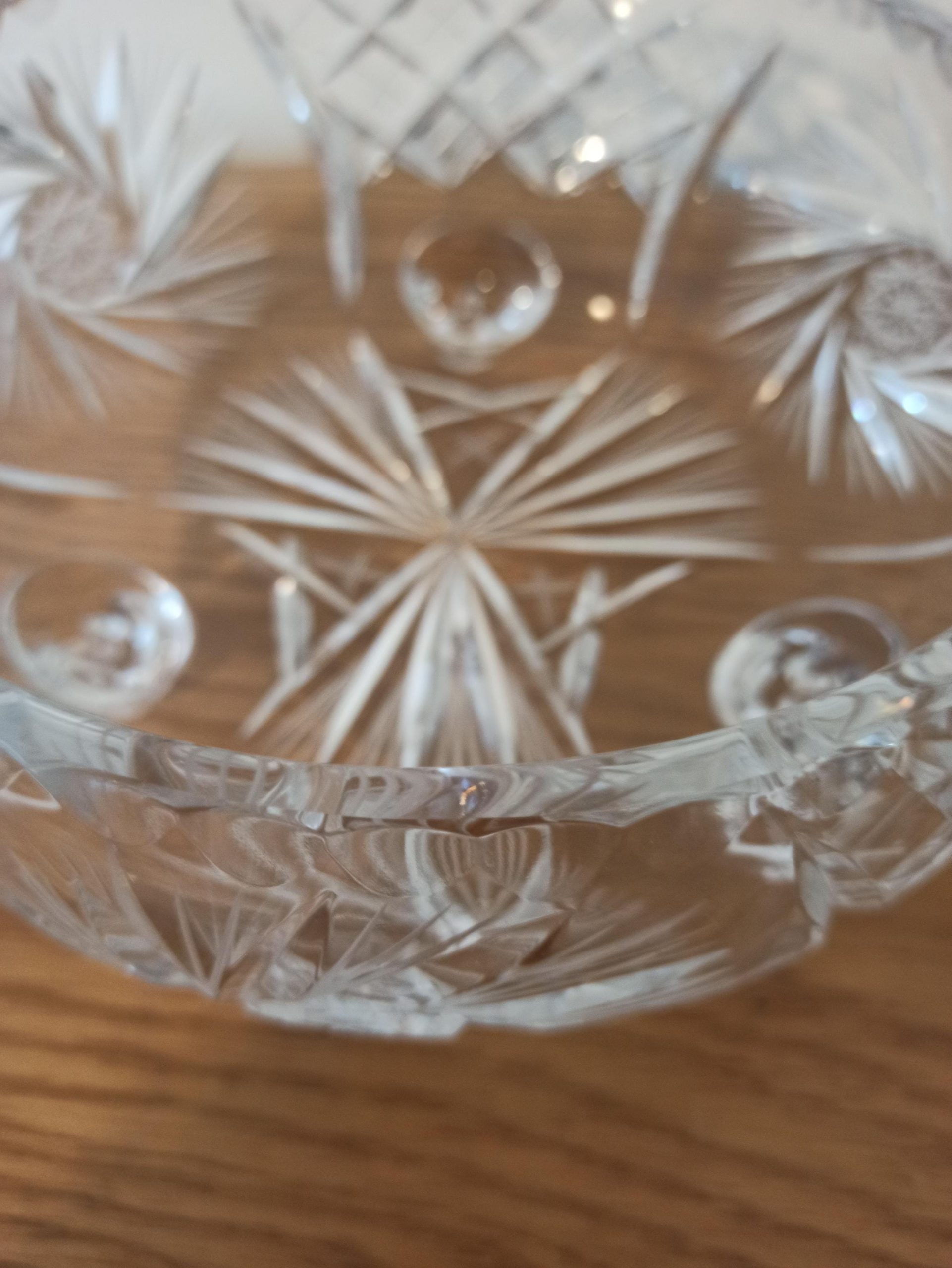 Vintage Lead Crystal Fruit Bowls. Very Good Condition. Heavy. - Image 4
