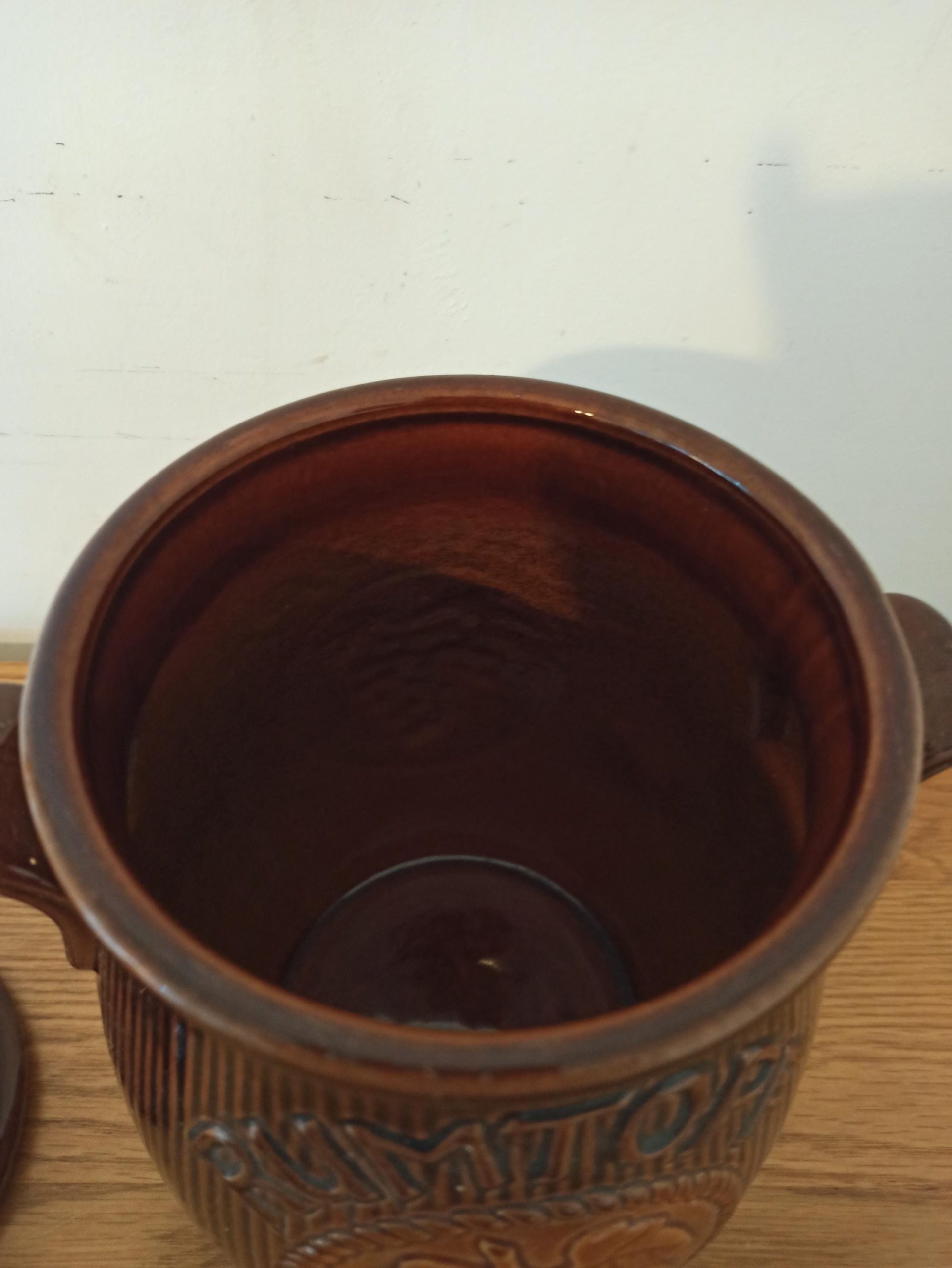 Rumtopf Jar. West Germany. Treacle Glazed. - Image 8