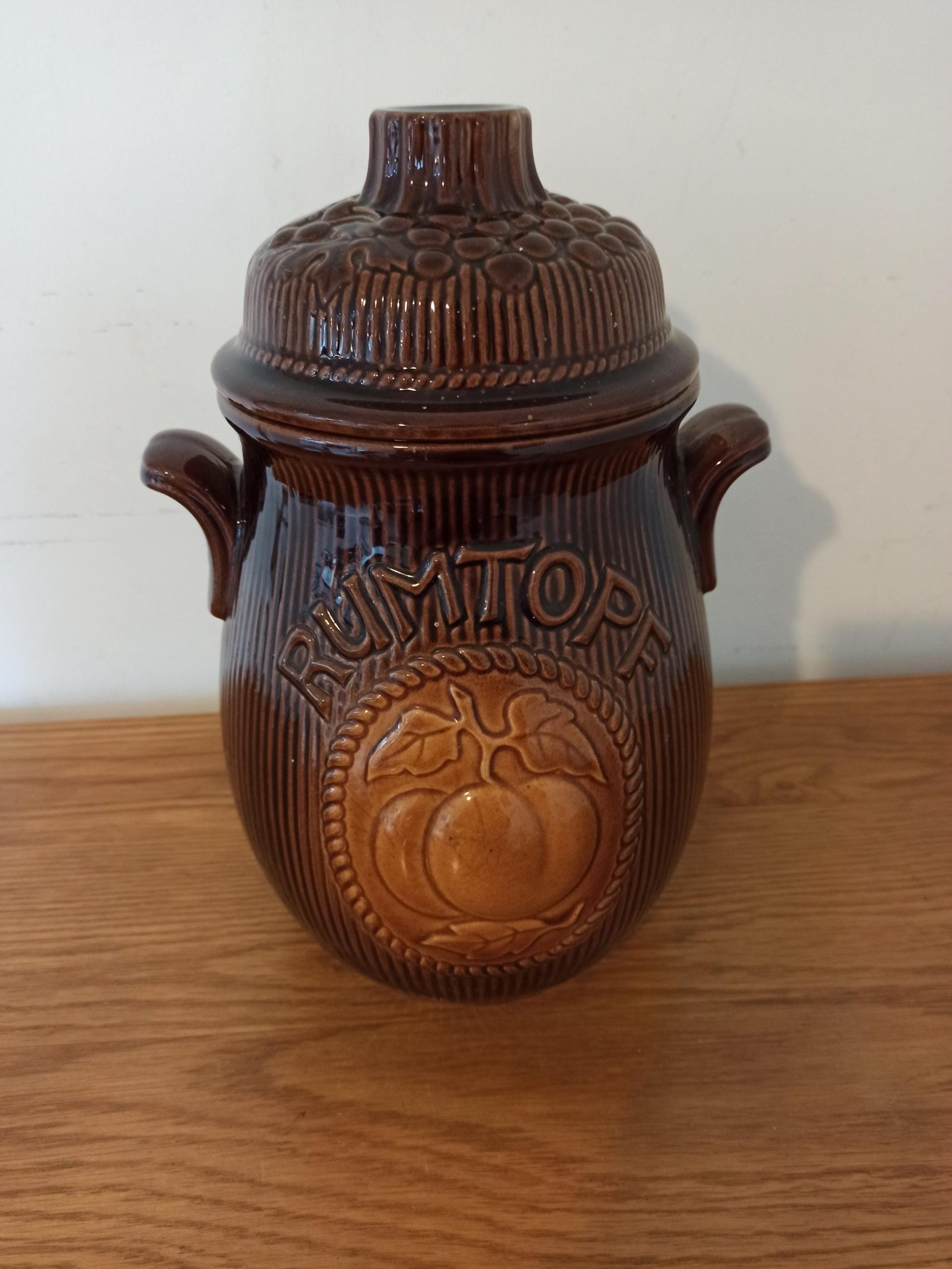 Rumtopf Jar. West Germany. Treacle Glazed. - Image 7