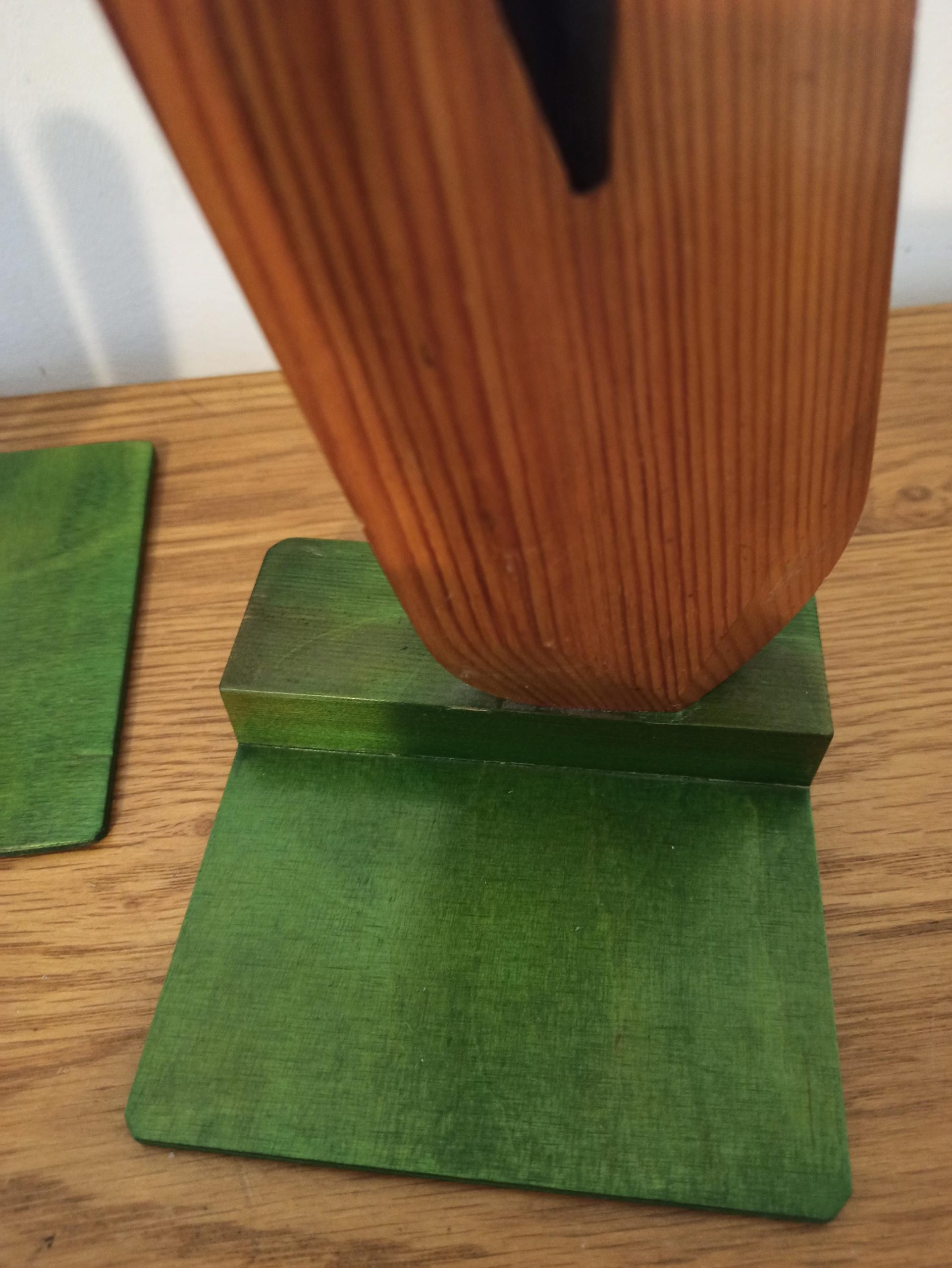 Vintage Wooden Bookends. Wayne Dove Design. Cricket Theme. - Image 6