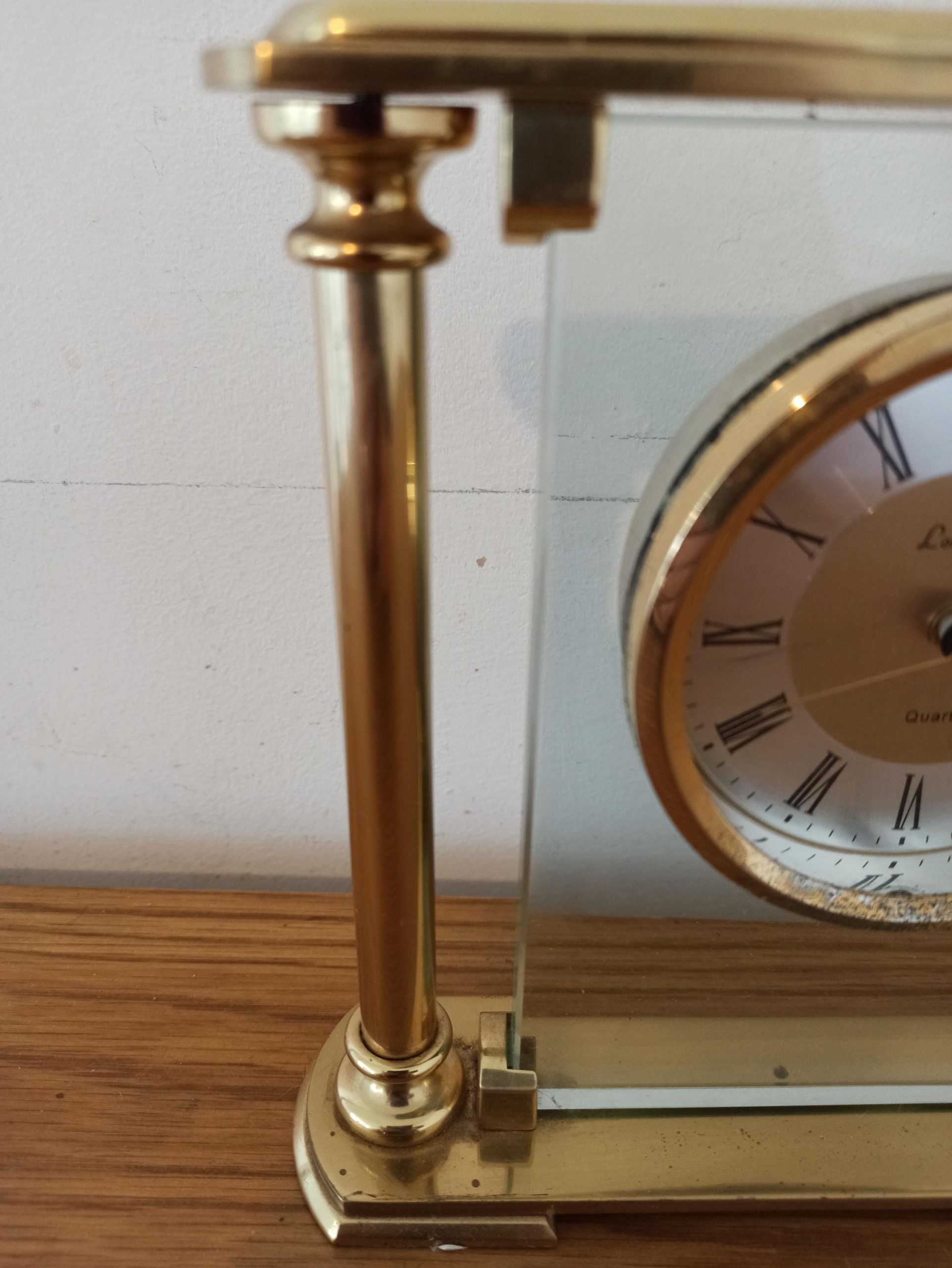 Brass Mantle Clock. Battery Operated. Quartz. London Clock. With Alarm. - Image 5