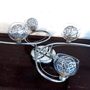 Ceiling Lights. Chrome. 2 Arms, 6 Lights.