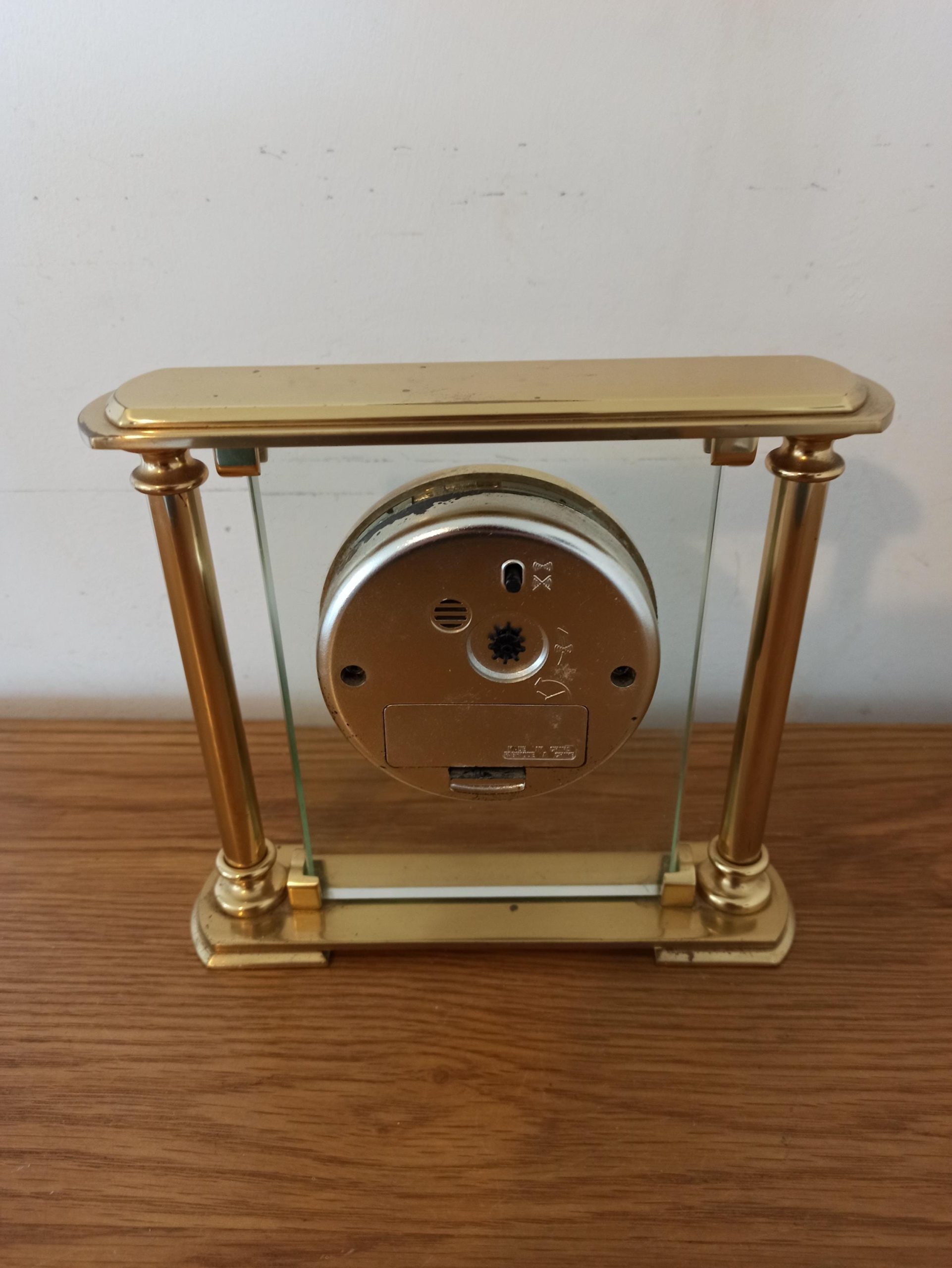 Brass Mantle Clock. Battery Operated. Quartz. London Clock. With Alarm. - Image 7