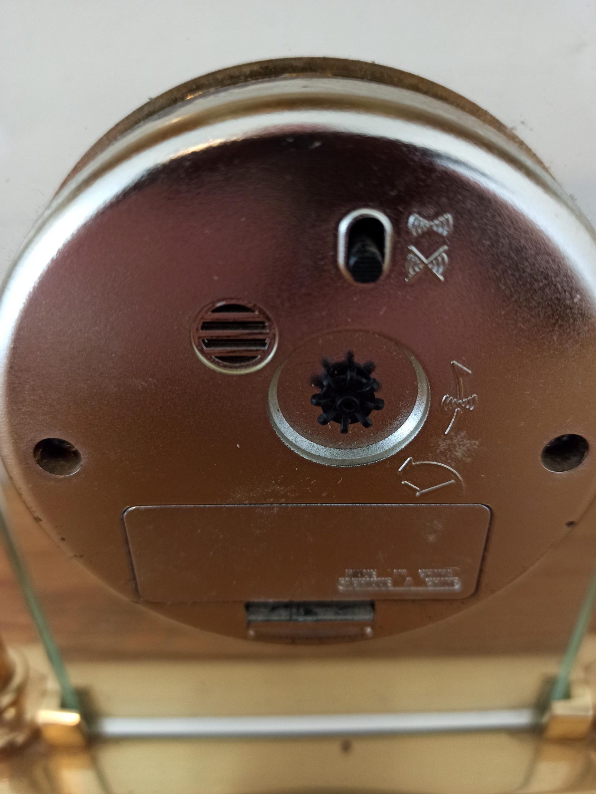 Brass Mantle Clock. Battery Operated. Quartz. London Clock. With Alarm. - Image 8
