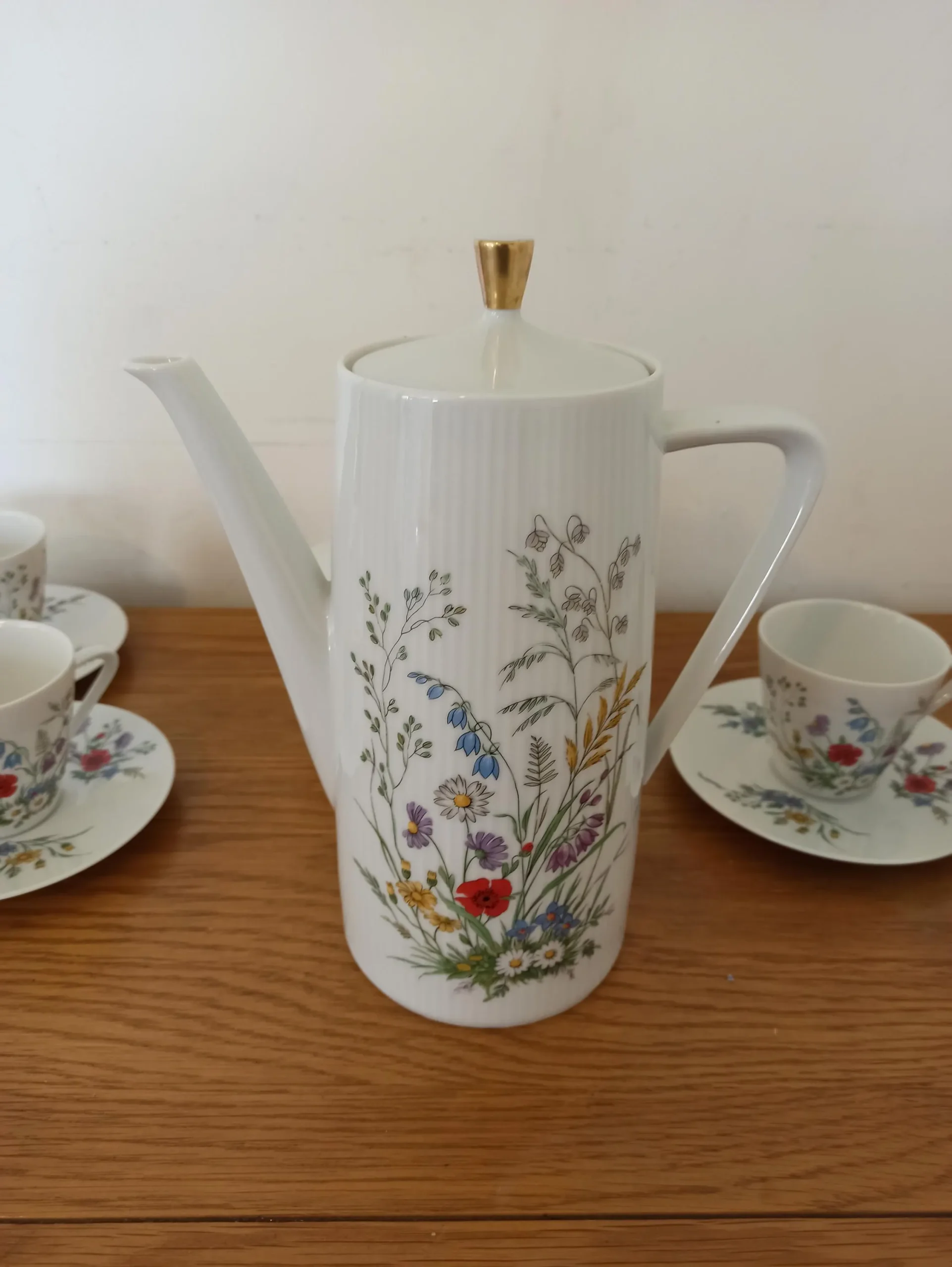 Teaset Vintage Seltman Weiden Monika. Floral Design. Excellent Condition. Complete. For 4. - Image 3