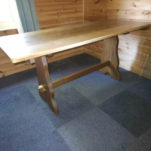Vintage Solid Oak Refectory Table.