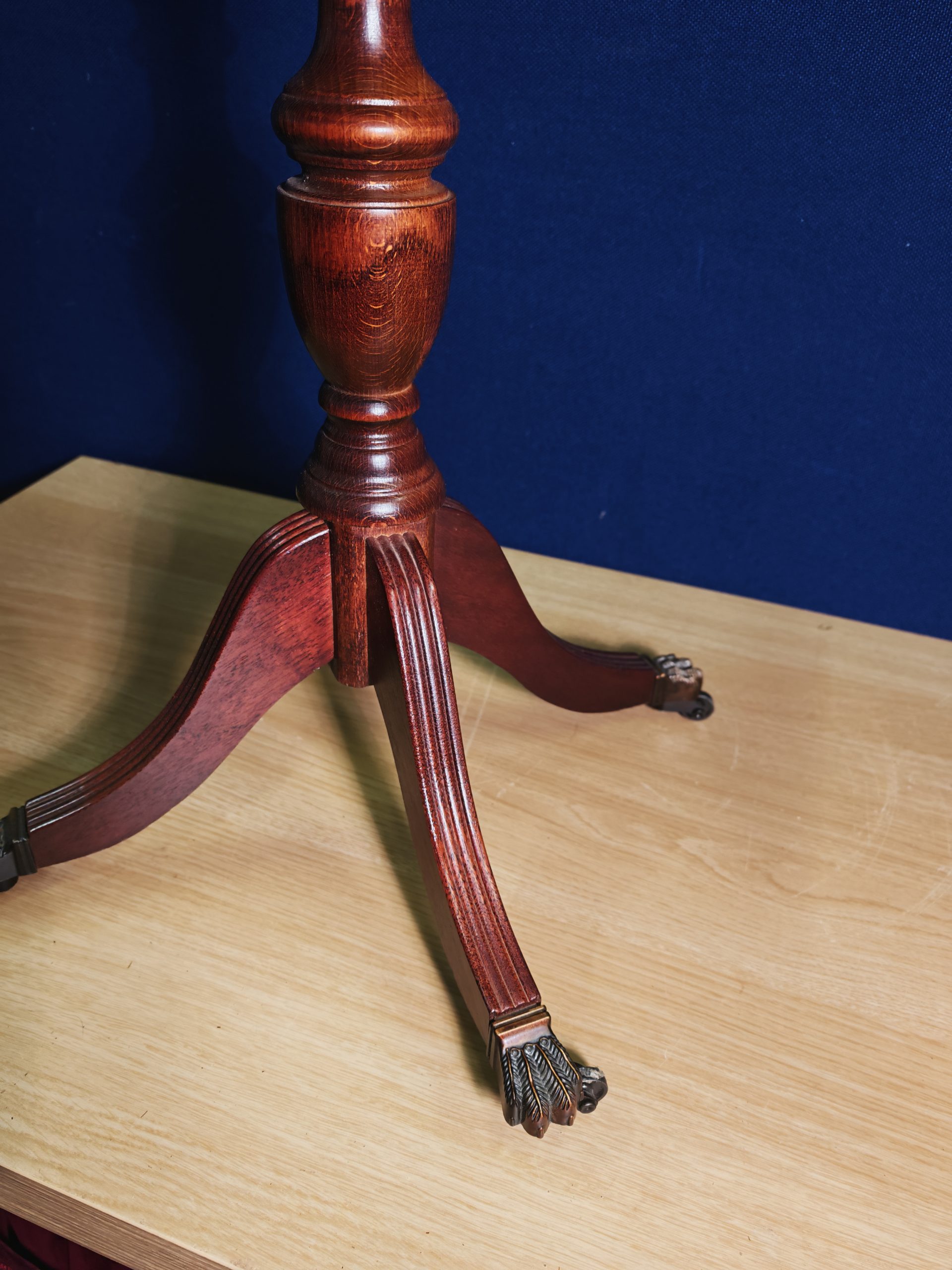 Vintage Mahogany and Mahogany Effect Hall and Side Tables with Green and Gilt Leather Tops - Four Styles - Image 14