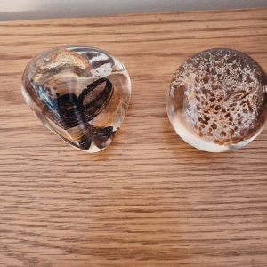Two Glass Paperweights, Very Good Condition - Caithness