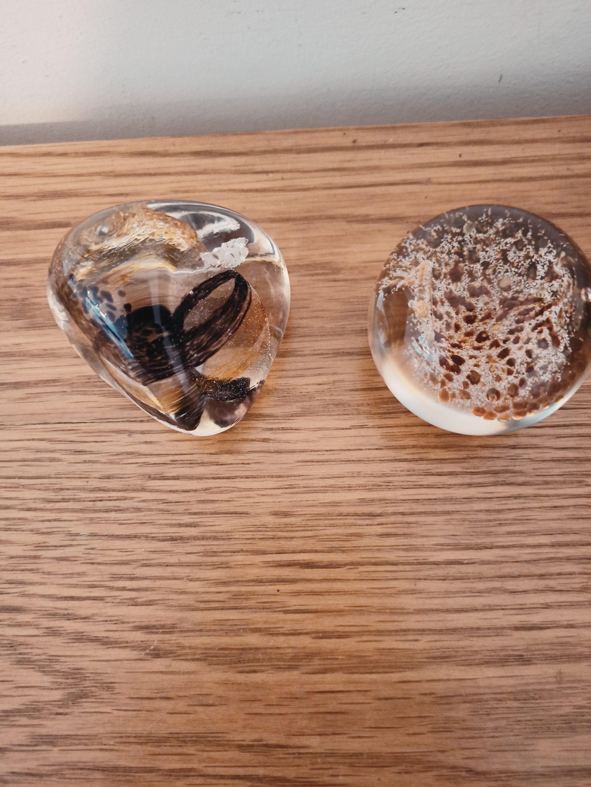 Two Glass Paperweights, Very Good Condition - Caithness