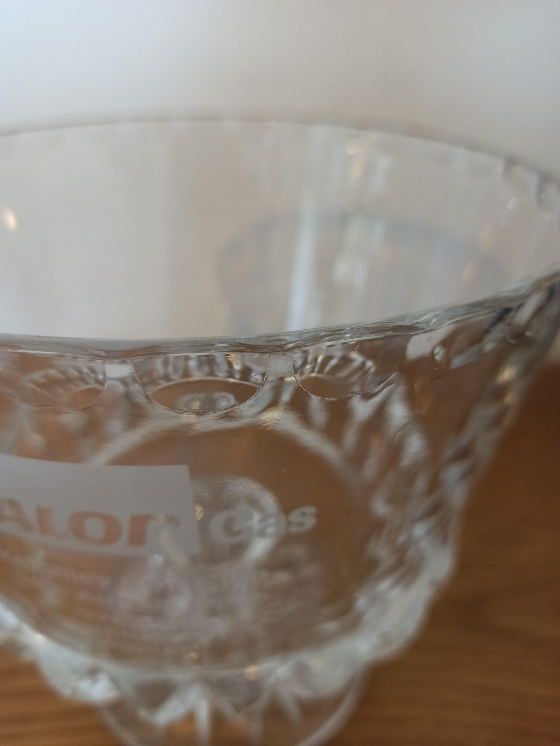 Large Vintage Glass Trophy-Calor Gas 1989 Keighley Golf Club Winner - Image 7