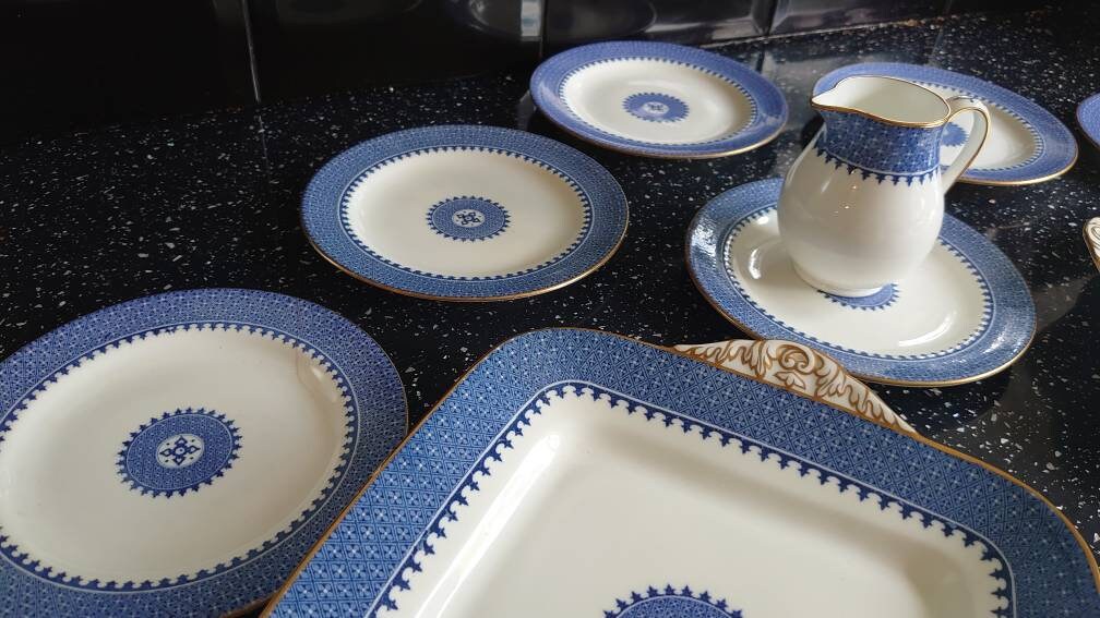 Wedgwood Part Dinner Set including, Sandwich Plates, Milk jug and Side plates. - Image 3