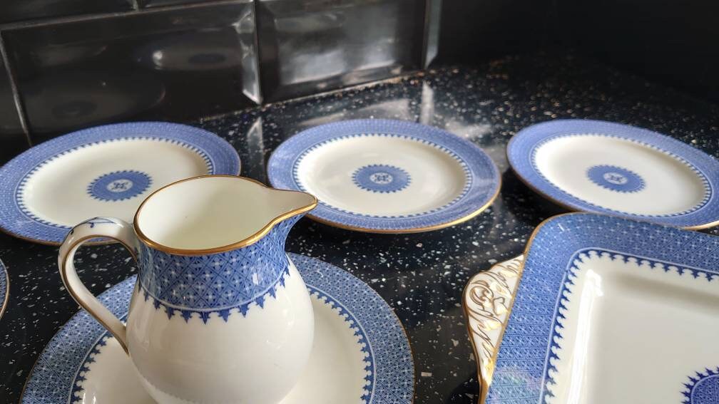 Wedgwood Part Dinner Set including, Sandwich Plates, Milk jug and Side plates. - Image 4