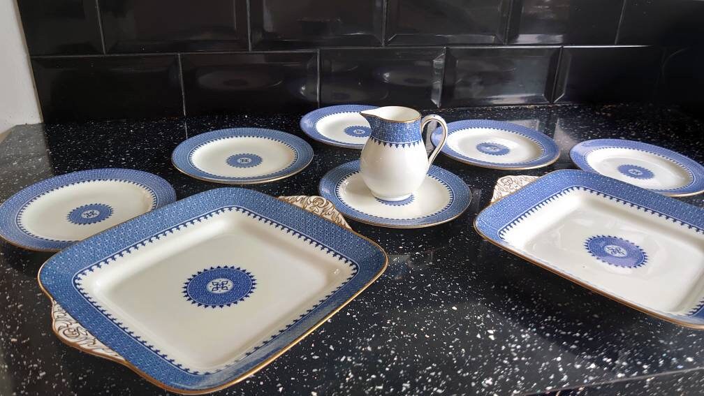 Wedgwood Part Dinner Set including, Sandwich Plates, Milk jug and Side plates. - Image 2