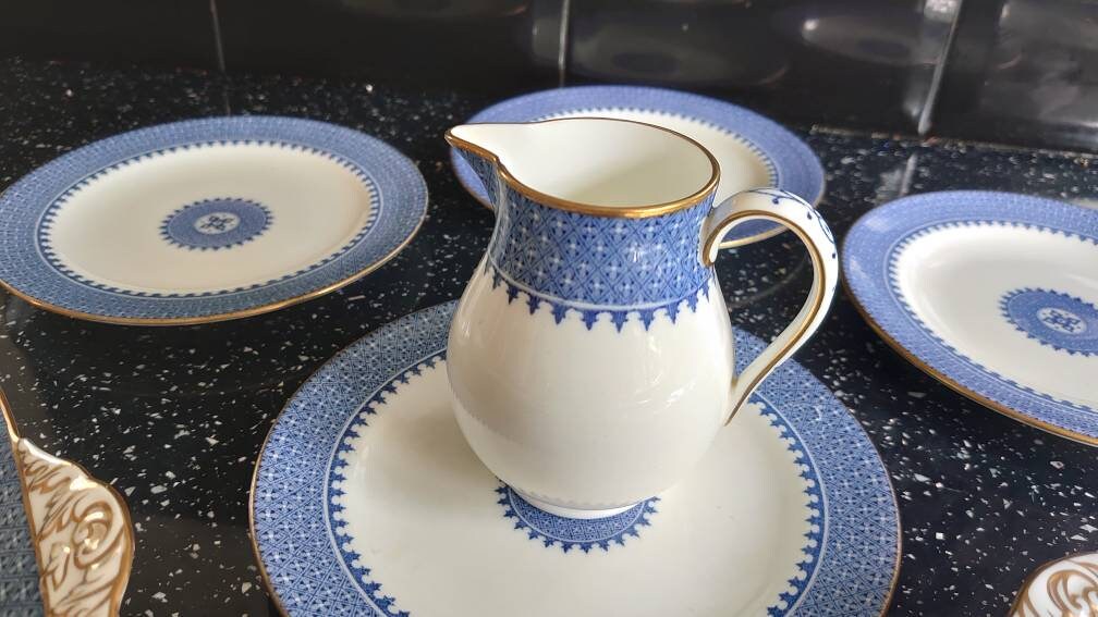 Wedgwood Part Dinner Set including, Sandwich Plates, Milk jug and Side plates. - Image 5