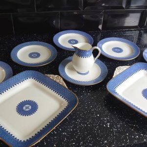 Wedgwood Part Dinner Set including, Sandwich Plates, Milk jug and Side plates.