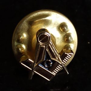 Vintage Masonic Tie / Lapel Pin Compass.