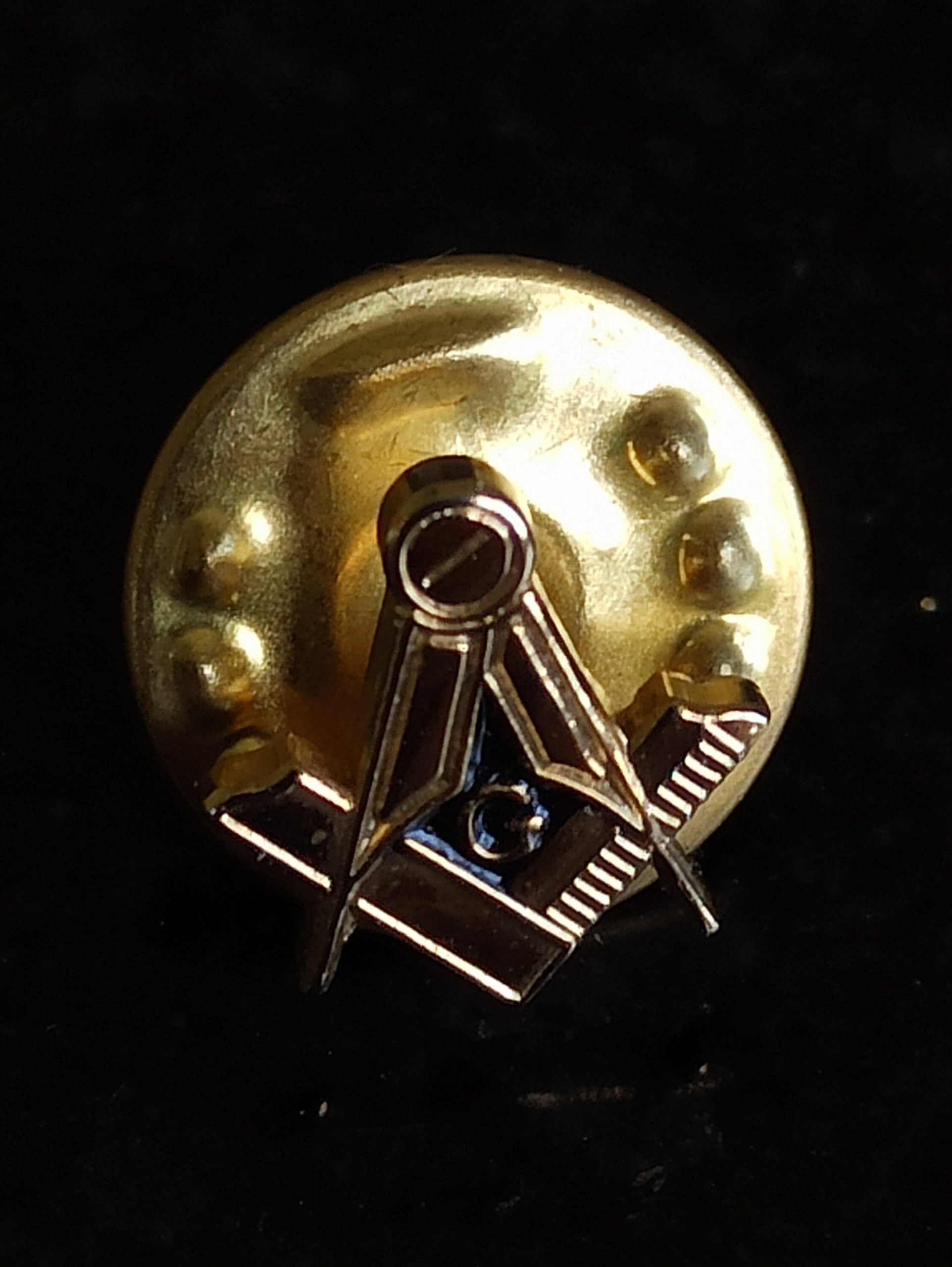 Vintage Masonic Tie / Lapel Pin Compass.