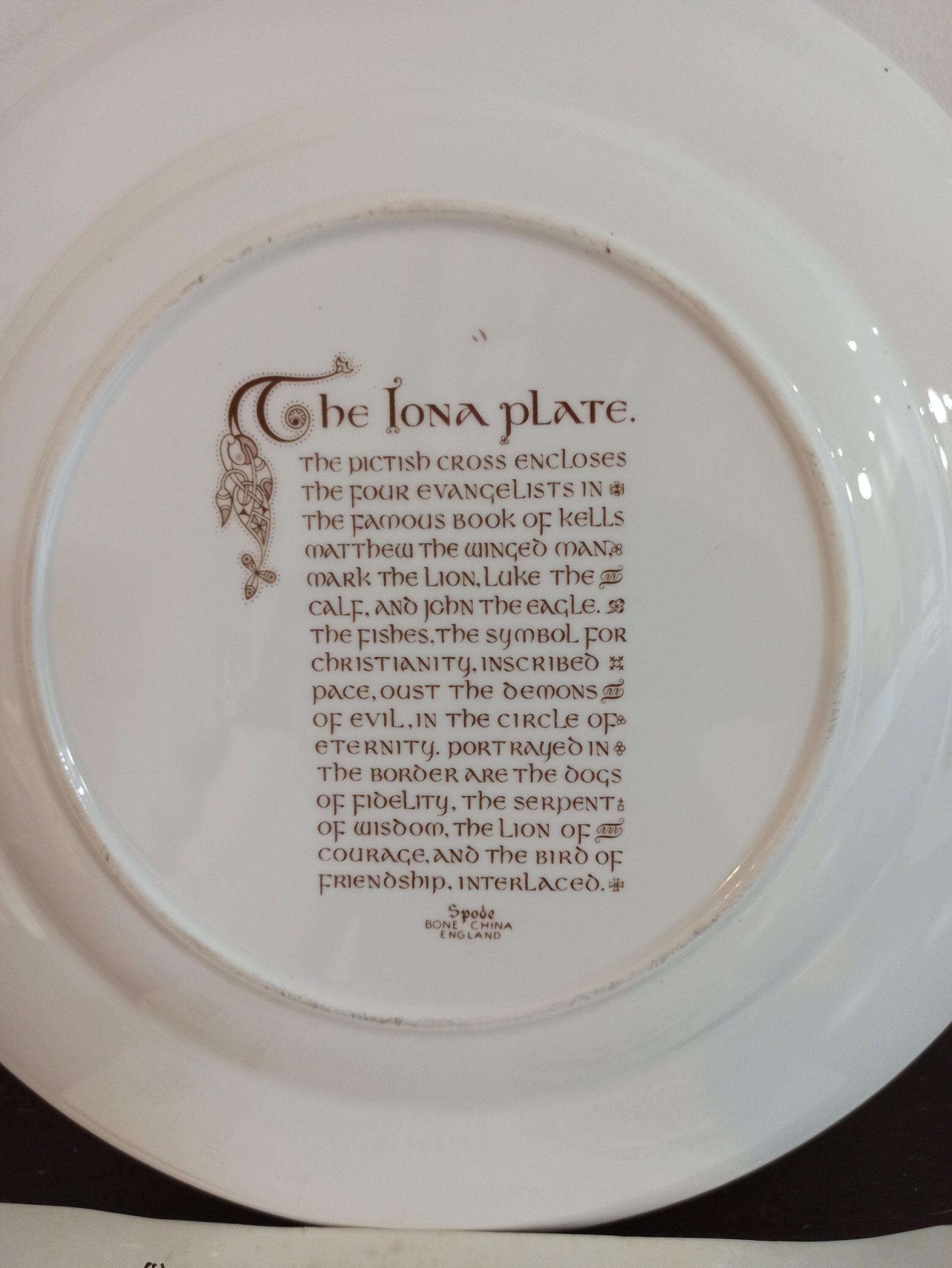 Spode Celtic Decorative Collectors Plates. Good Overall Condition - Image 2
