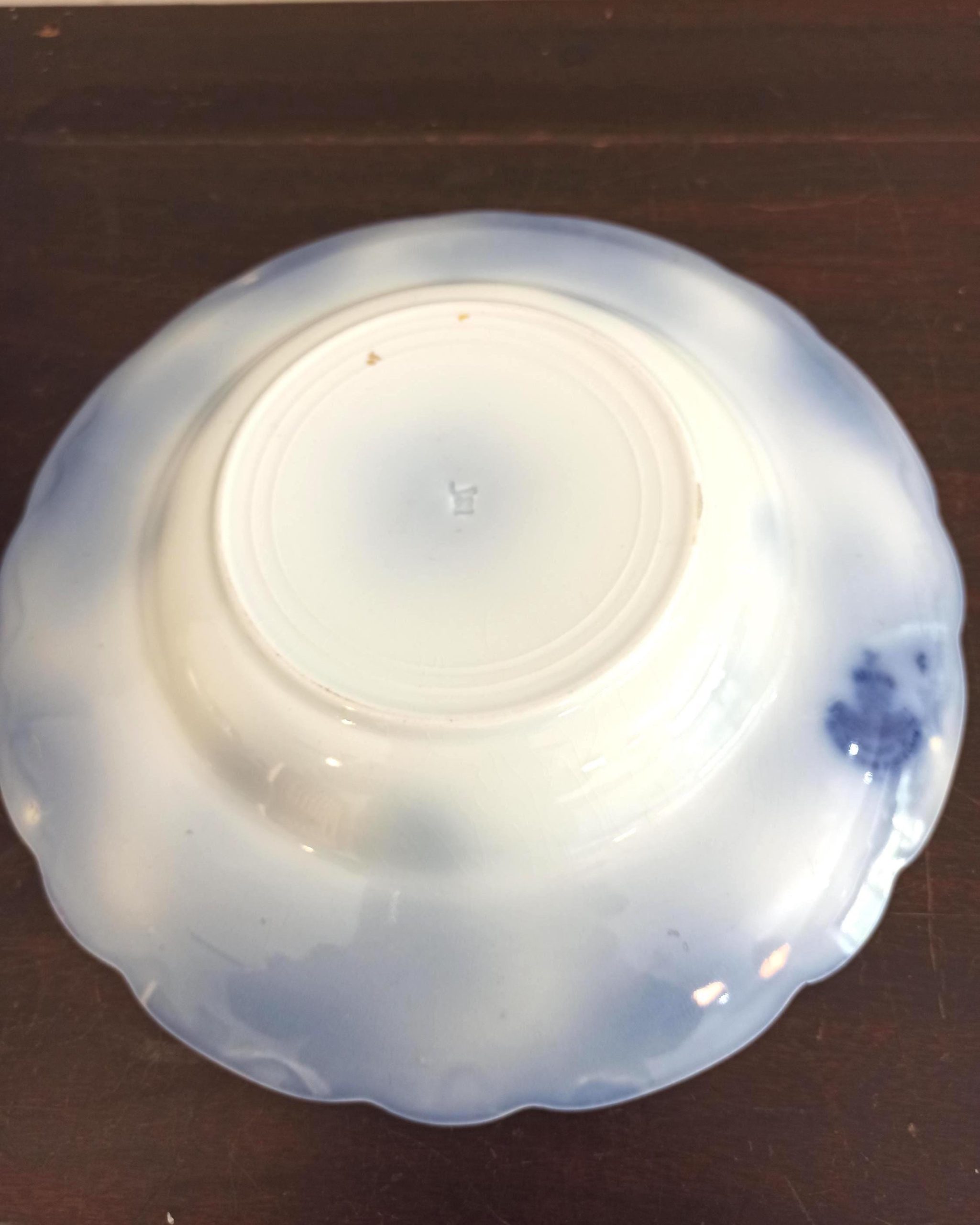 Vintage Alfred Meakin Decorative Porcelain Bowl. Flow Blue. Very Good Condition. - Image 5