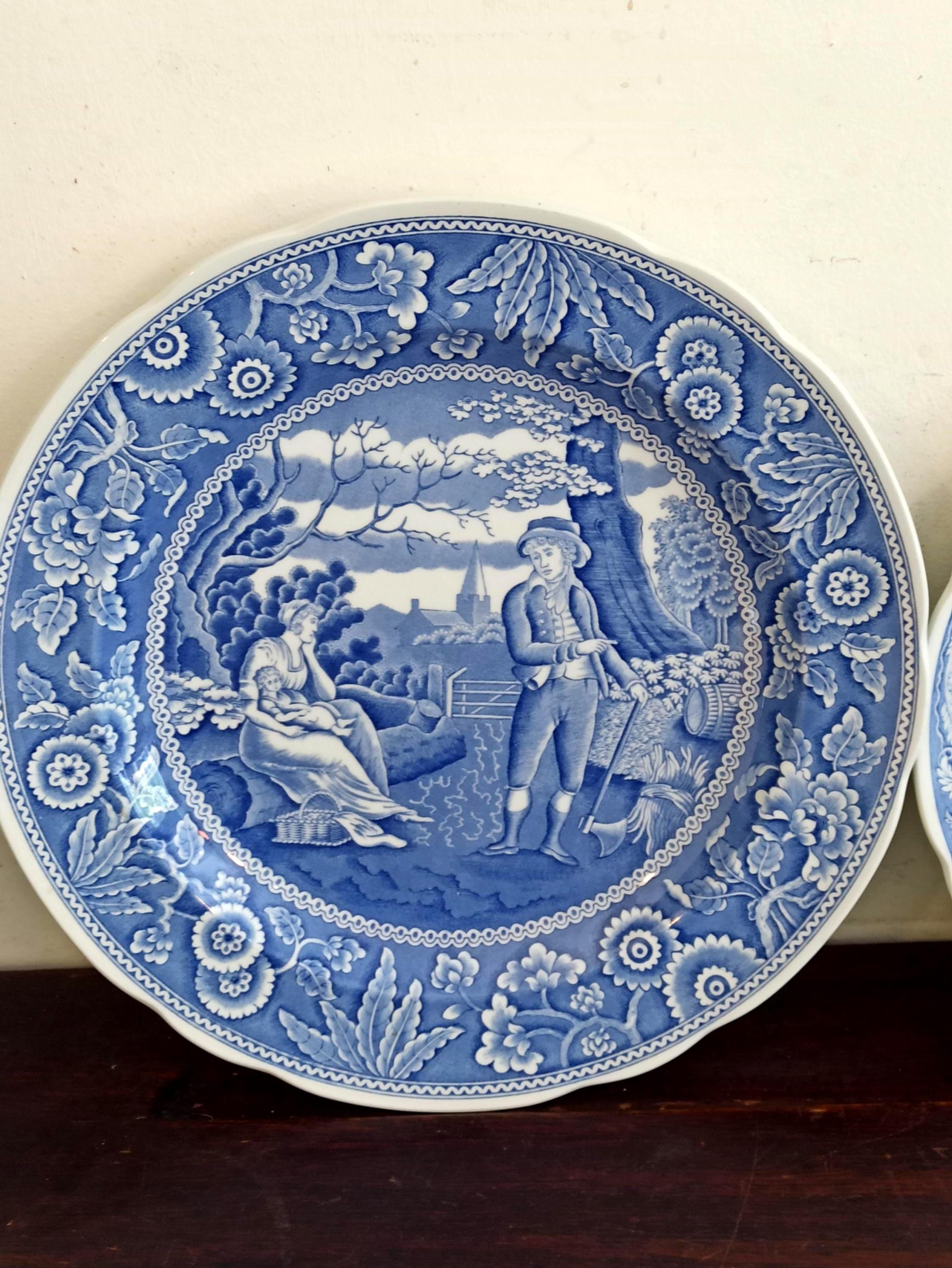 Spode Collectable Cabinet Plates. Blue And White. The Spode 'Blue Room Collection'. Very Good Condition. - Image 7