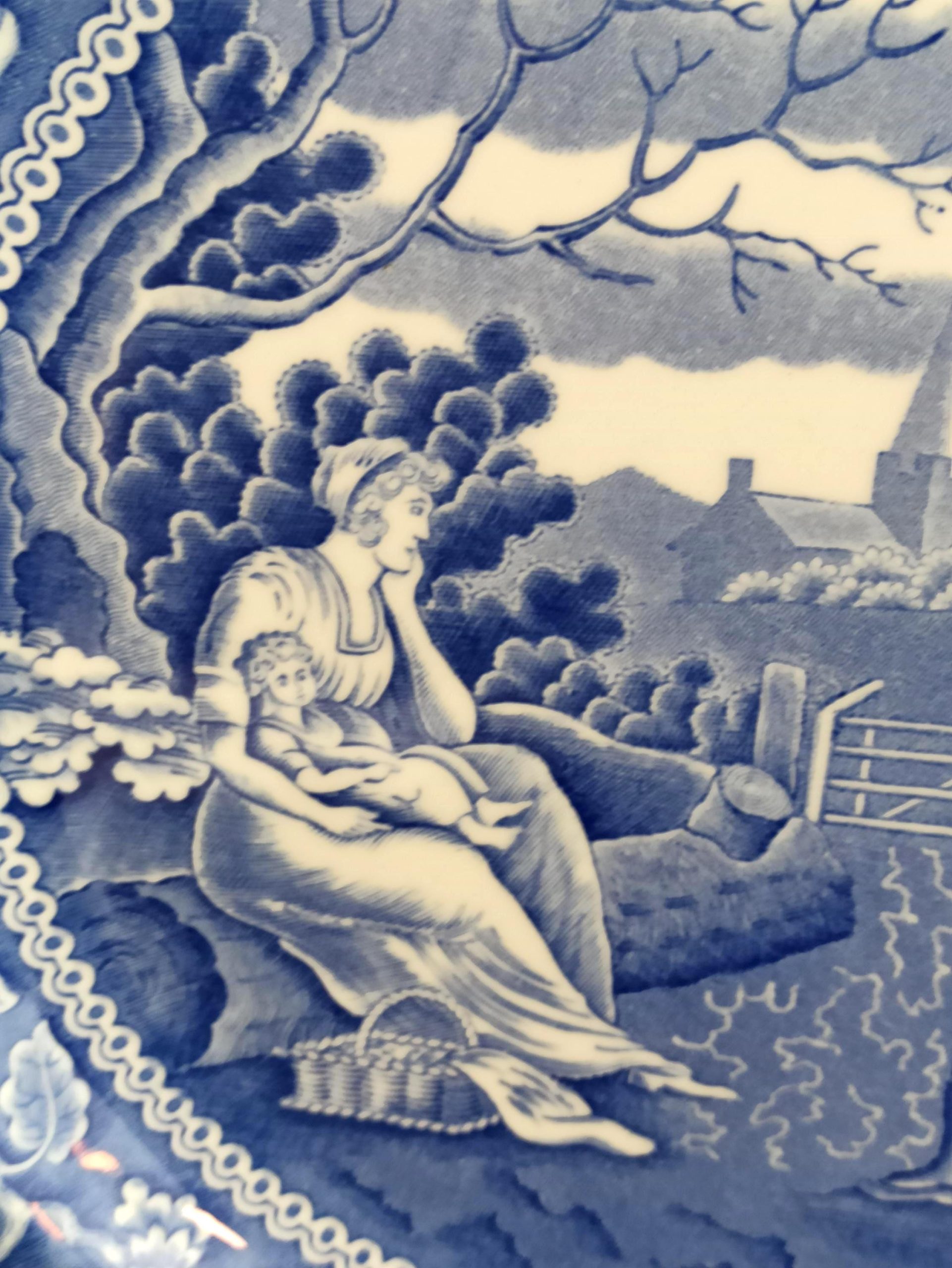 Spode Collectable Cabinet Plates. Blue And White. The Spode 'Blue Room Collection'. Very Good Condition. - Image 9