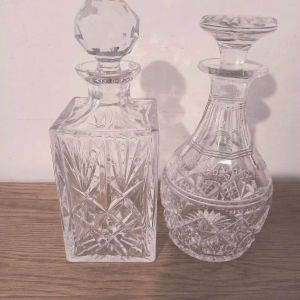 Vintage Lead Crystal Decanters.