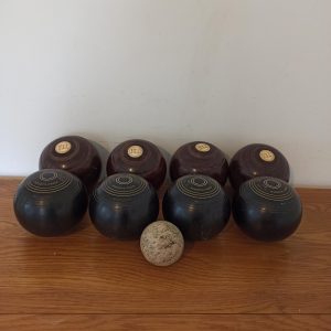 Sets of Rink Bowls. Vintage. One Slazenger Set Including Jack.